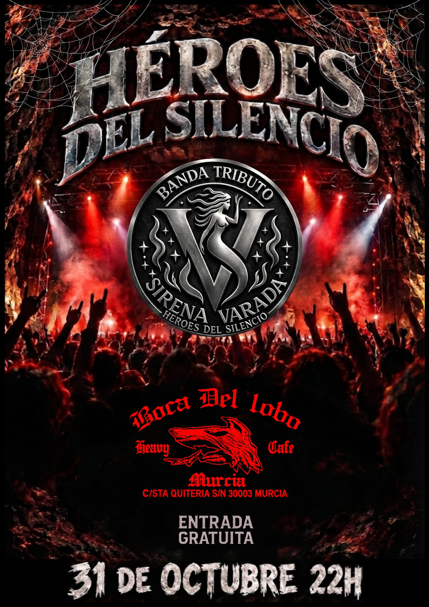 Cartel completo del concierto de Sirena Varada