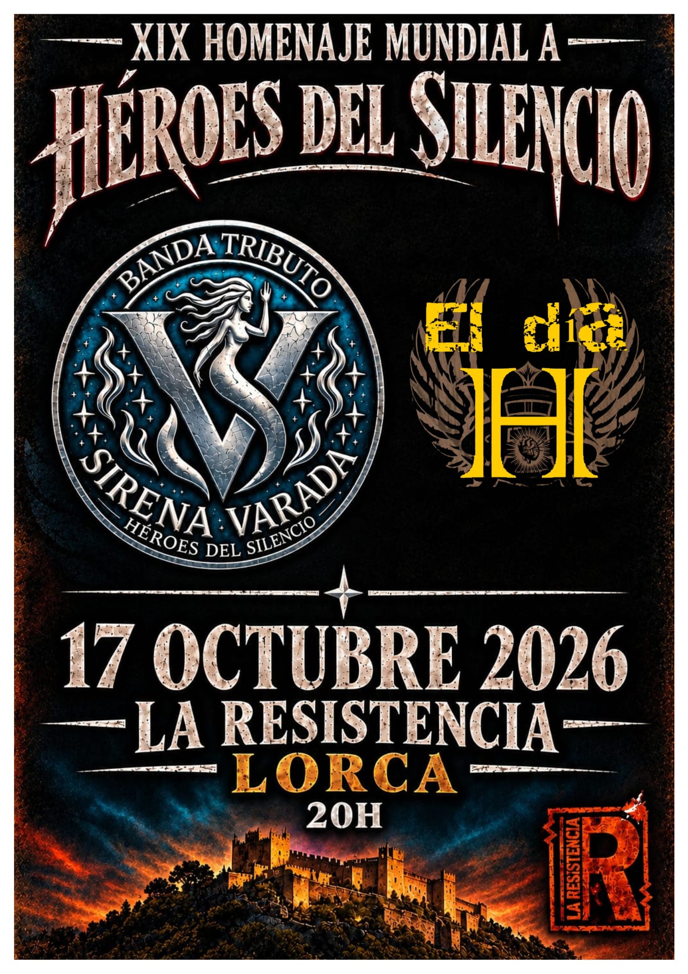 Poster del evento en Sala La Resistencia