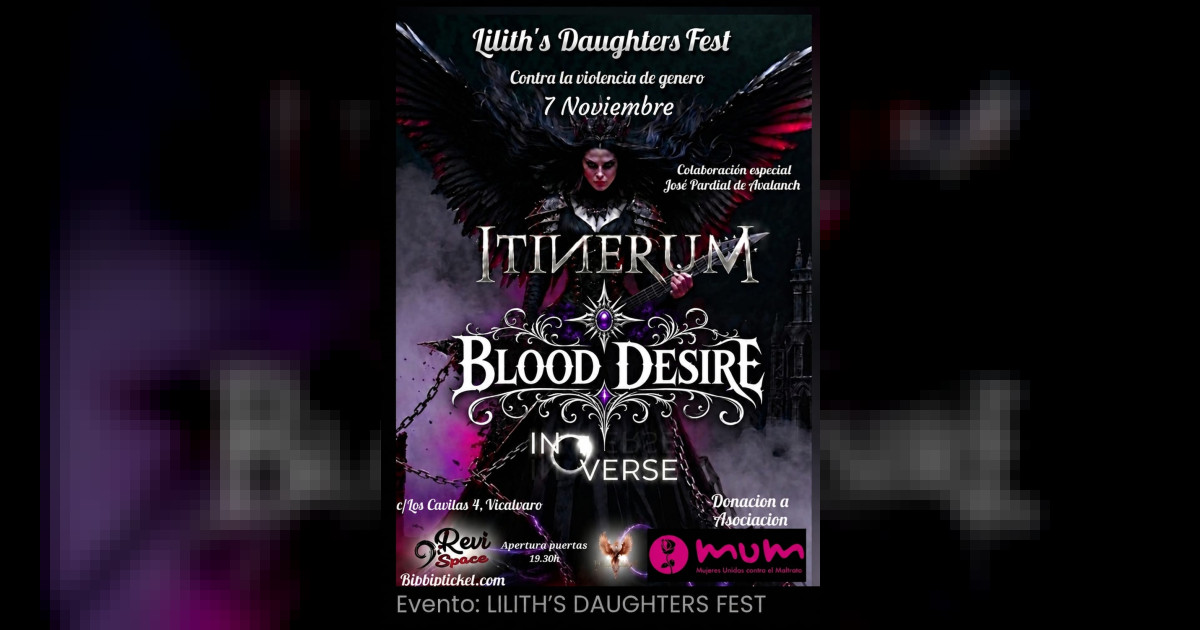 Cartel del concierto de blooddesire en Revilive