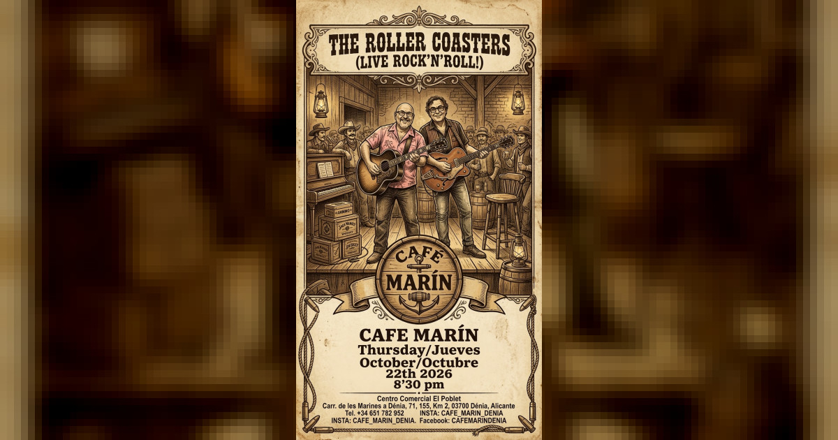 Cartel del concierto de David M Tormo en Cafe Marin