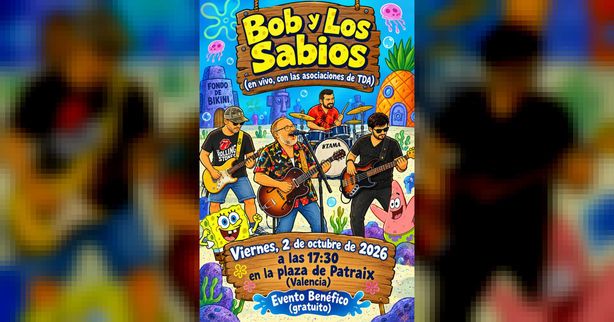 Cartel del concierto de David M Tormo en Plaza Patraix