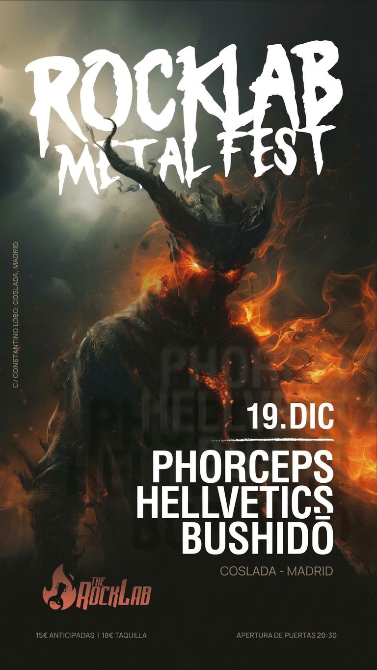 Cartel completo del concierto de BUSHIDŌ
