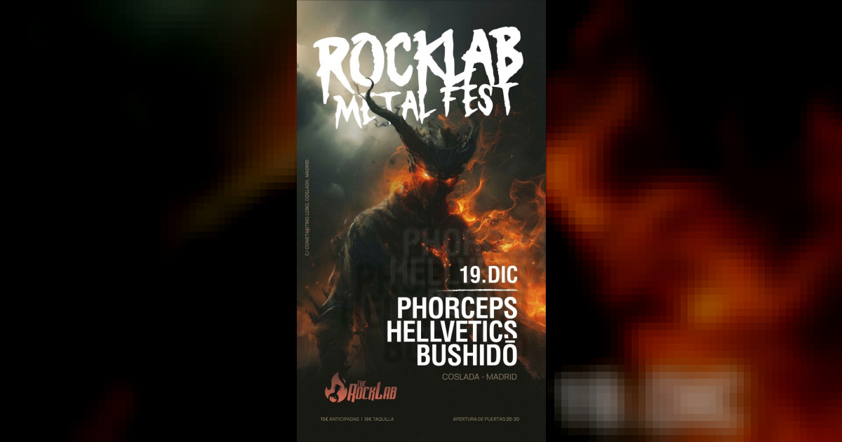 Cartel del concierto de BUSHIDŌ en The Rocklab